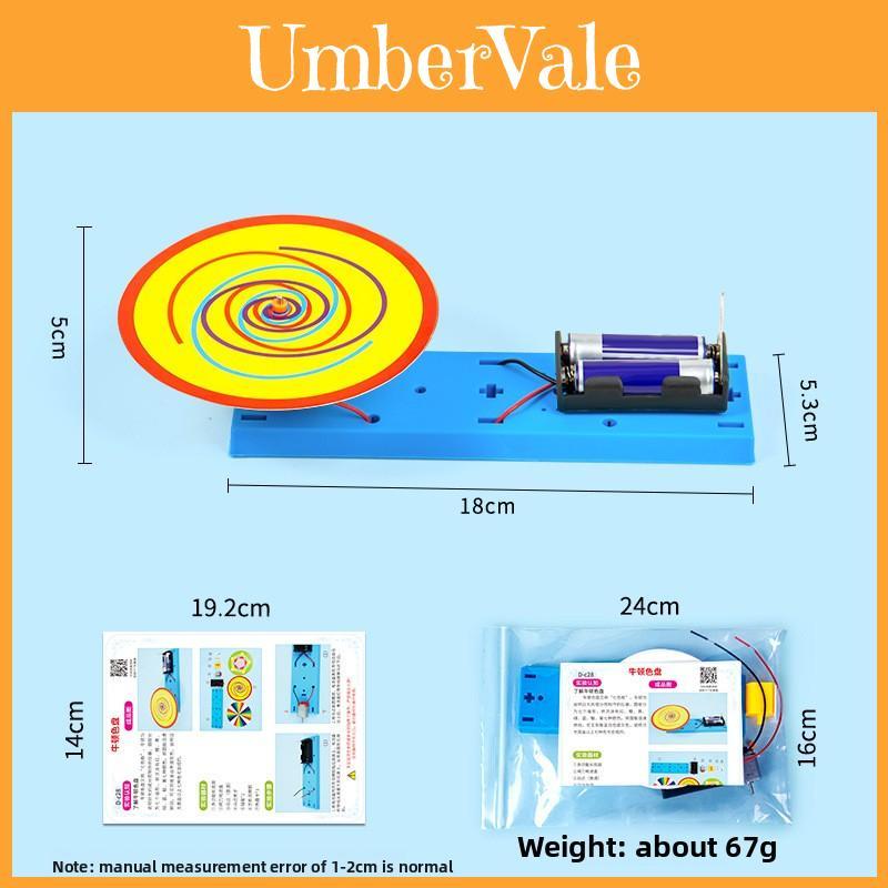 Esperimento Scientifico Fai da Te Ruota dei Colori di Newton Persistenza Visiva Kit Scientifico Per l'Educazione e i Bambini