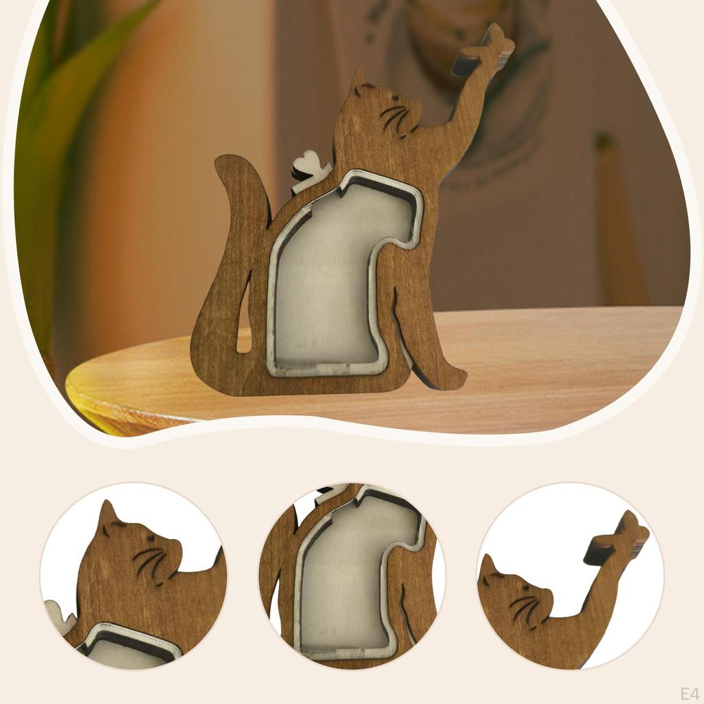 Pet Hair Keepsake Box Dog Cat Container Gift for Loss of Furry Friend,Wooden Ornament Memorial