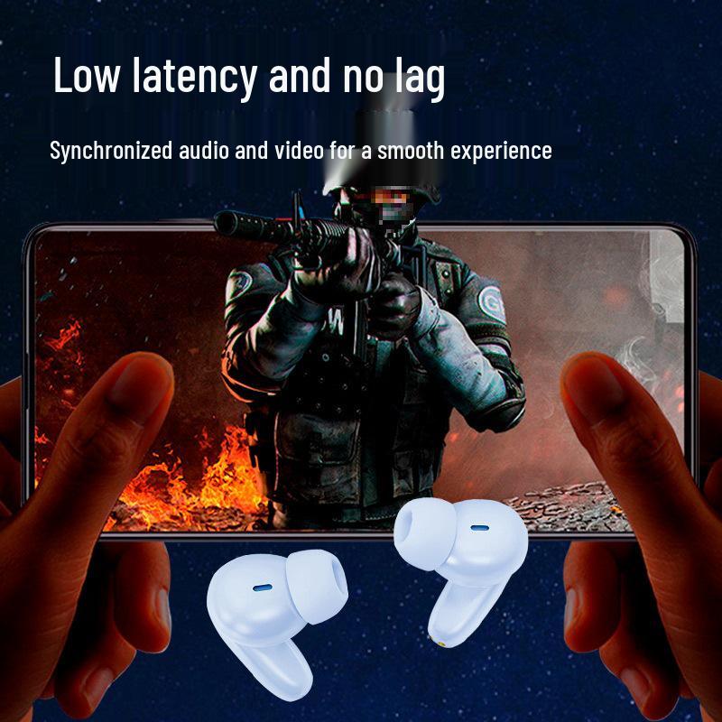 Premium Noise-Cancelling Bluetooth Earphones with Long Battery Life, Compatible with Android, Xiaomi, Apple