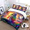 """Meerjungfrau Einhorn Fantasy Dekor Set" Weiches Bequemes Bettwäscheset Bettbezug Inklusive 1*Bettbezug & 2*Kissenbezüge, Geschenk"""