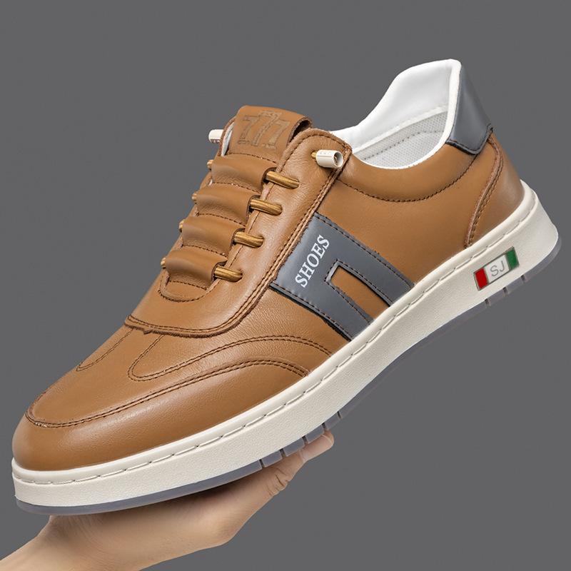 

Spring and summer new men s shoes hollow casual leather shoes men s single shoes versatile hole board shoes white shoes 44
