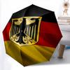 1 Stück   Flaggen-Regenschirm Tragbarer Falt-Regenschirm Eisenrahmen Loch-Knochen-Struktur Outdoor Heim-Regenschirm