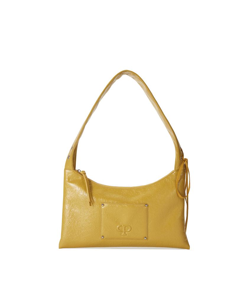 Christine Project Eyelet Flat Shoulder Bag(Mustard)