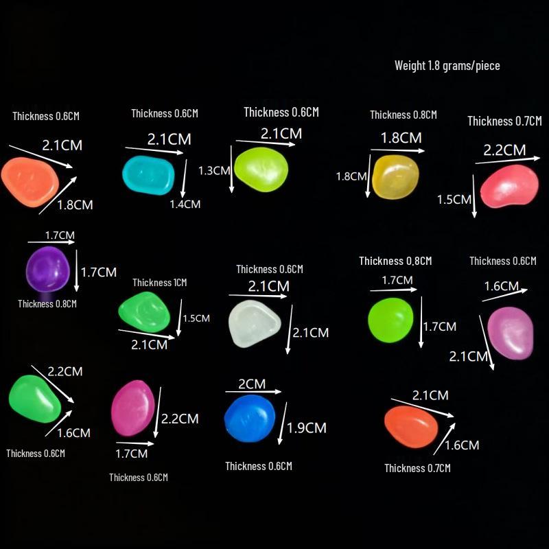Fluorescent Pebbles for Aquarium & Garden Landscaping
