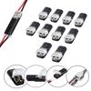 10Pcs 2 Pin 2 Way Universal Compact Wire Terminals No Wire-Stripping Required Led Light Strips Connectors Easy to Use
