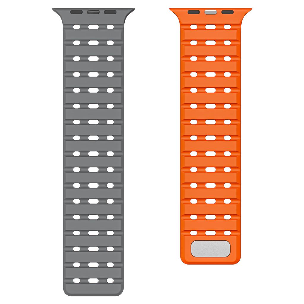 Magnetic Strap For Apple Watch Ultra 2 49mm 44mm 45mm 38mm 42mm 41mm Belt Silicone Bracelet iWatch Series 8 7 6 5 9 Se 40mm Band