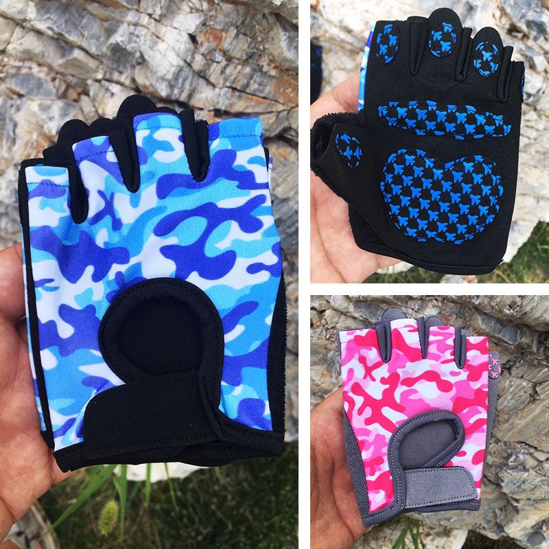 Middle-aged and Older Children, Children's Gloves, Riding Summer Thin Adult Sports Non-slip Balance Bike, Bicycle Tactics Half Finger