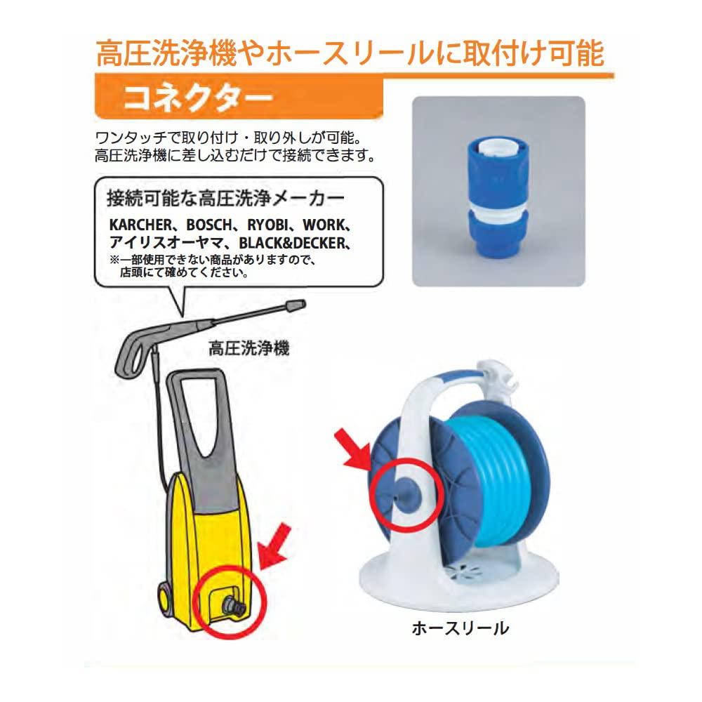 Sanyo Kasei High-Pressure Washer Water Supply Hose, 3m, Blue, KST-1216 L3B