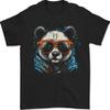 A Cool Panda Wearing Glasses Mens T-Shirt 100% Cotton