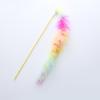 Rainbow Feather Cat Teaser Wand - Colorful Interactive Cat Toy, Fun Chasing & Swatting Play for Kittens & Adult Cats,