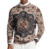 Herren Rundhals Langarm Rippstrick Pullover