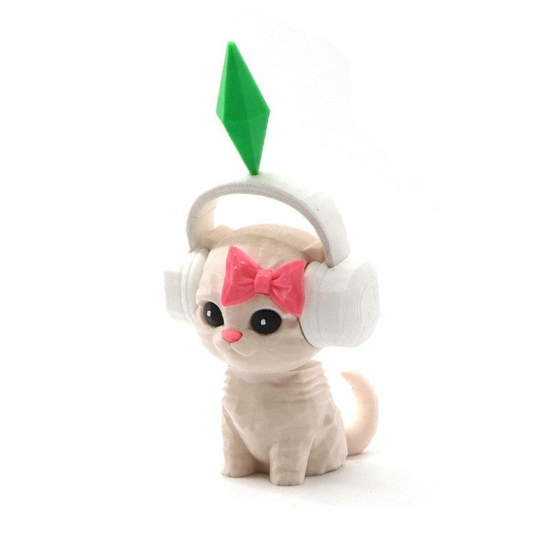 

Cute Plumbob Dancing Cat Car Ornament The Sims Inspired Figurine Creative Dashboard Decor For Car Interior & Home Desk Decor