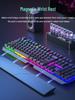 Silent Wired Mechanical-Feel Keyboard and Mouse Set for Gaming, Office, and Desktop Use