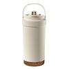 Stainless Steel Coffee Mug Double Wall Insulated Mug 500ml Large Capacity Ceramic Vacuum Flasks Reusable Home Drinkware with Straw