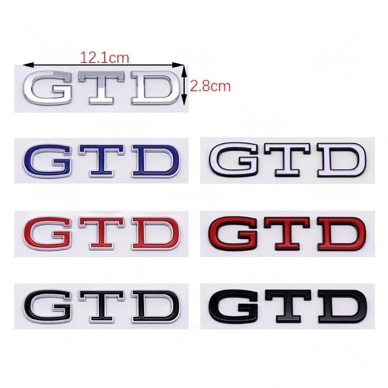 1 Peça Decalque Traseiro 3D ABS para Porta-Malas de Carro Emblema com Letras GTD Adesivos Para Golf 4 5 6 7 MK4 MK5 MK6 MK7 Acessórios de Emblema