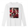 Vintage Funny Three Stooges Christmas Santa Singing Piano Print Casual T Shirt Vintage Washed Unisex Homme Fashion
