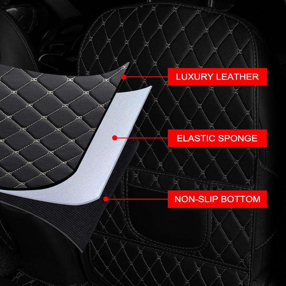 1PCS Car Seat Back Anti Kick Pad Protector For Seat Leon Ibiza Ateca Arona Cordoba Toledo Altea Alhambra Arosa Exeo Mii Tarraco
