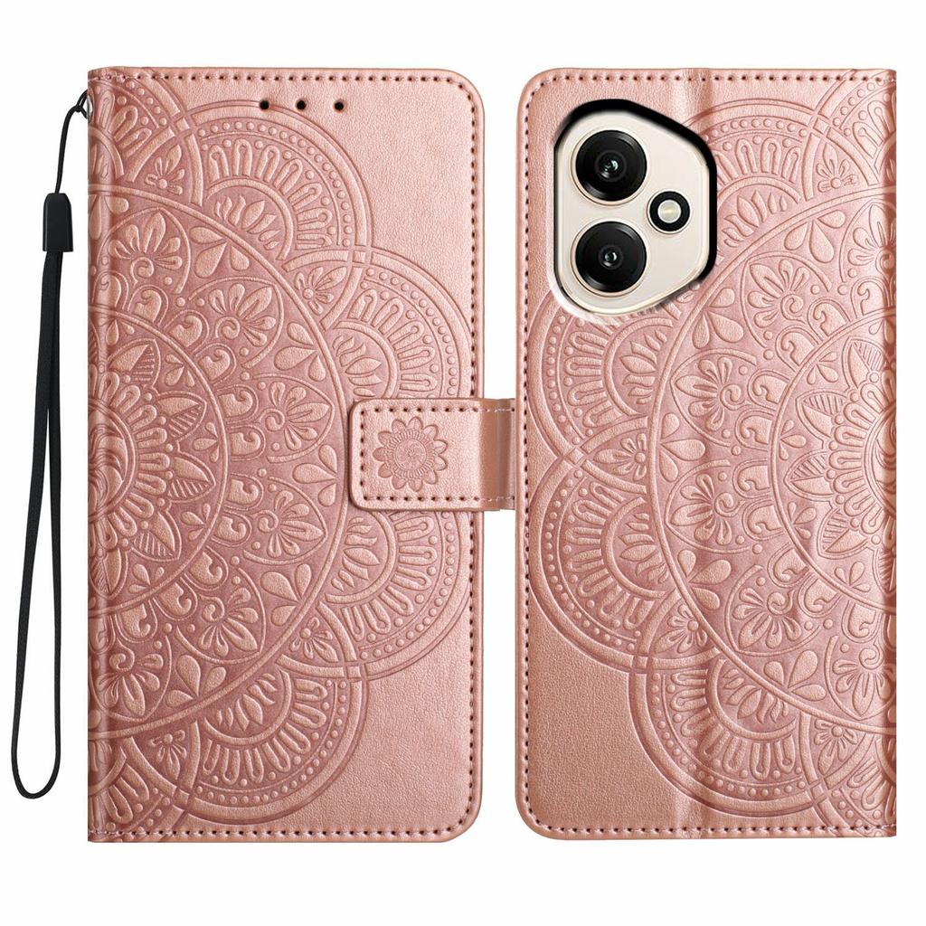 Dla Honor 400 5G (Światowy) Skórzane etui z przegródkami na karty Wzór mandali Pokrowiec na telefon Stojak