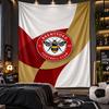 Wall Hanging Tapestry Brentford Football Print Cloth for Living Room Bedroom Home Decor