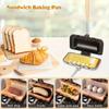 Aluminum Alloy Sandwich Baking Tray Double-sided Breakfast Pan Kitchen Sandwich Mold Nonstick Flat Bottomed Frying Pan Practical