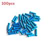 Bicycle Brake Cable End Caps Aluminum Alloy Colorful Set For Mountain Bike Maintenance