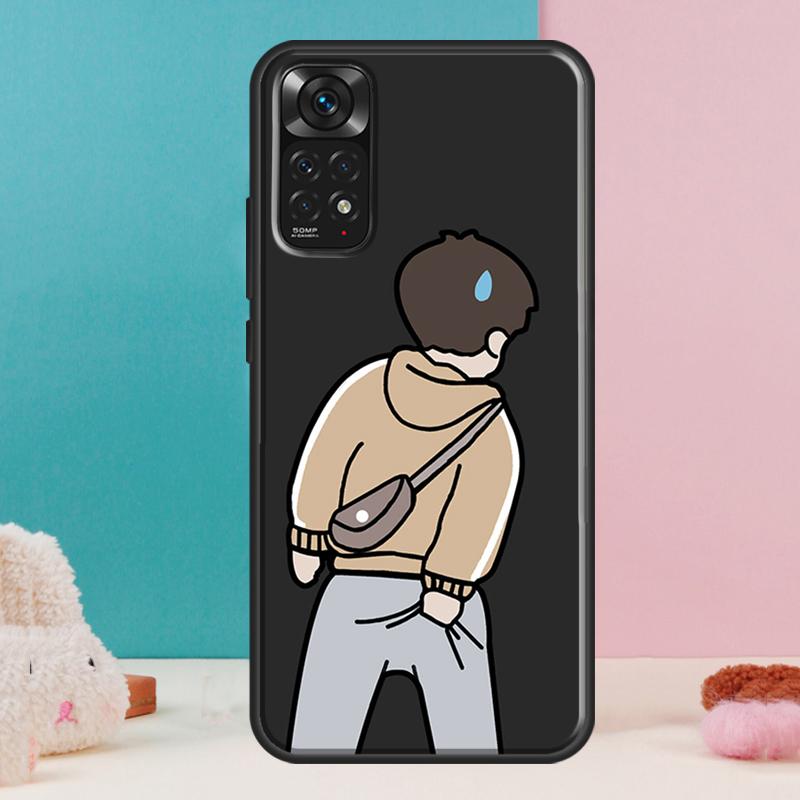 Cartoon Couple Love Boy Girl Case For Xiaomi Redmi Note 14 13 Pro 12 11 9 10 9S 10S 11S 12S Redmi 14C 13C 10C 12C Cover