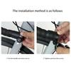 Faltbare Montagehülse für Lenker, Lenkerend-Radspiegel Fahrradspiegel für Lenker Mini-Rückspiegel