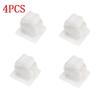 4Pcs Self Adhesive Mop Holder Broom Holder Wall Mounted White Mop and Broom Holder No Drill Wall Mounted Organizer Clip Wall Mou