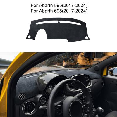 Für Abarth 595 695 2012-2019 2020 2021 2022 2023 2024 LHD RHD Auto Armaturenbrett Schutzmatte Pad Sommer Armaturenbrettmatte Sonnenschutz Teppich
