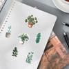 50PCS Green Plant Graffiti Stickers for DIY Decoration - Compatible with Laptops, Luggage, Water Bottles, and Journals