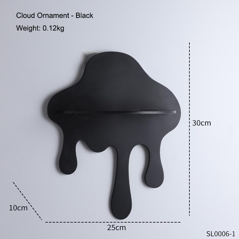 

Creative Cloud Storage Decoration Irregular Shape Wall Mounted Storage Ornament Homestay Home Decor Craft Gift for Friends