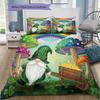 Set Copripiumino Trapuntato con Fantasia Cartone Animato Federa Decorazione per la Casa Regalo di Compleanno (1 * copripiumino + 2 * federa, senza nucleo)