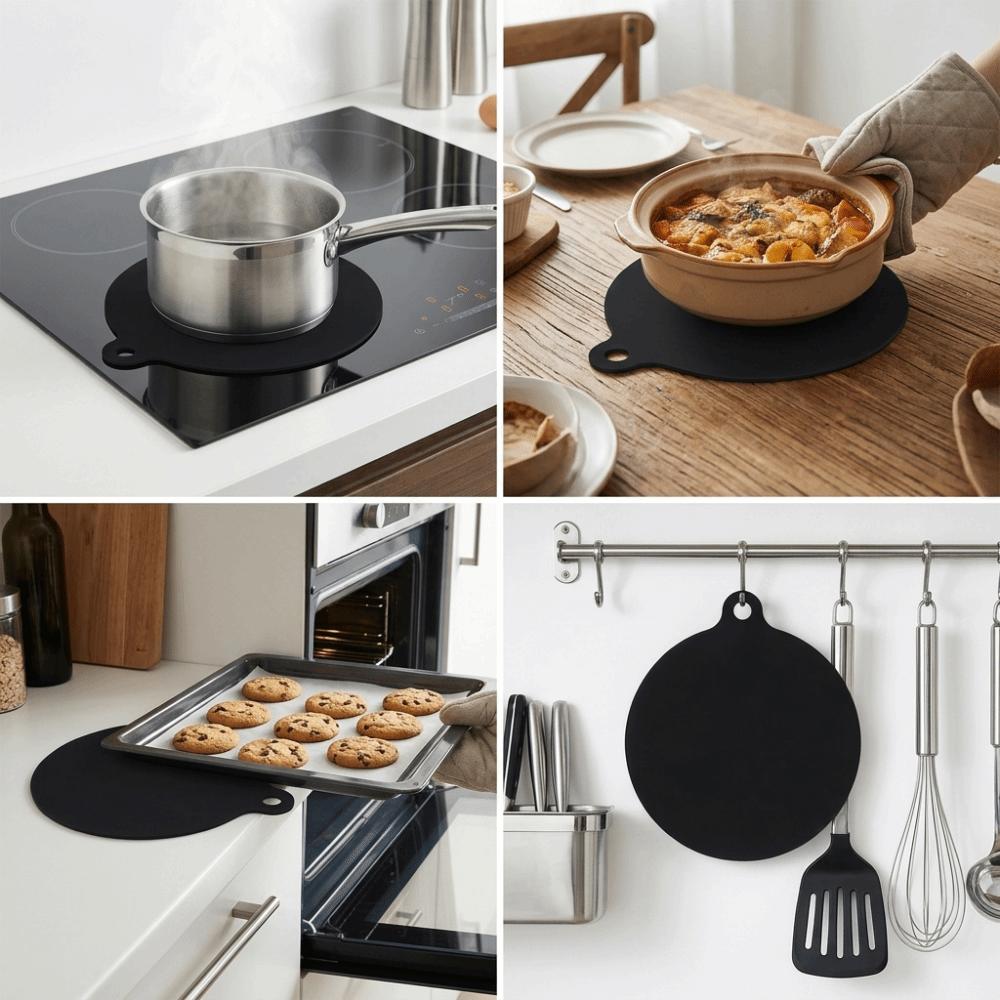 Silicone Induction Cooker  Pad Oil Resistant Kitchen Cushion Cooktop Mat  Surface Protection