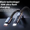 USB C Male To Lighting Male Charging Cable Compatible For IPhone 15 PD 30W Data Cable Fast Charge Cord With Indicator Light