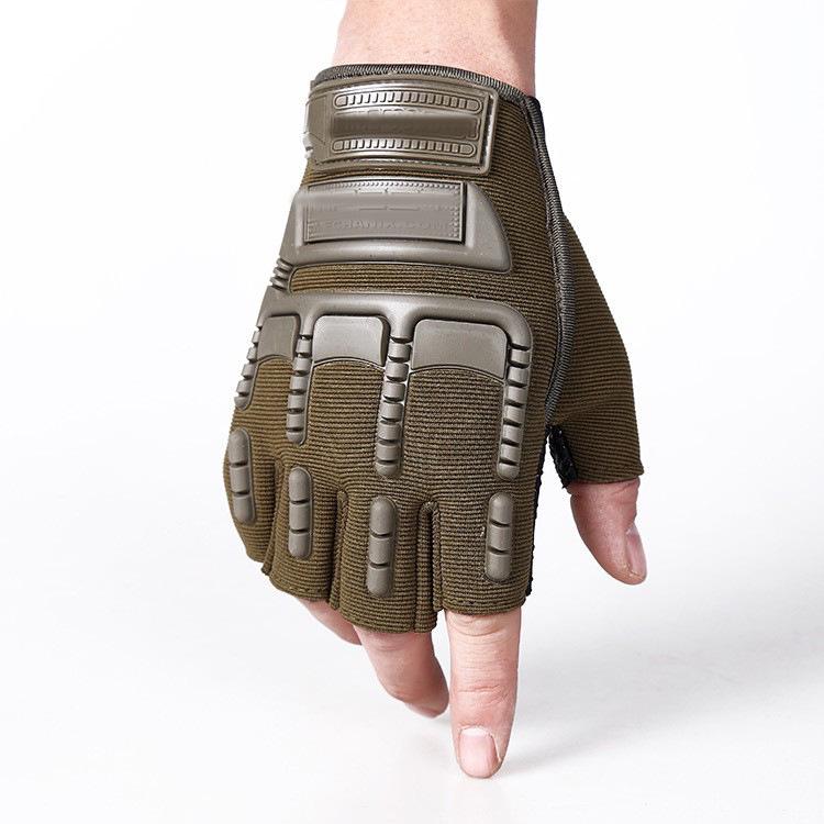 Men's Tactical Half-Finger Gloves: Non-Slip, Wear-Resistant, Anti-Scratch, Breathable for Outdoor Sports and Cycling