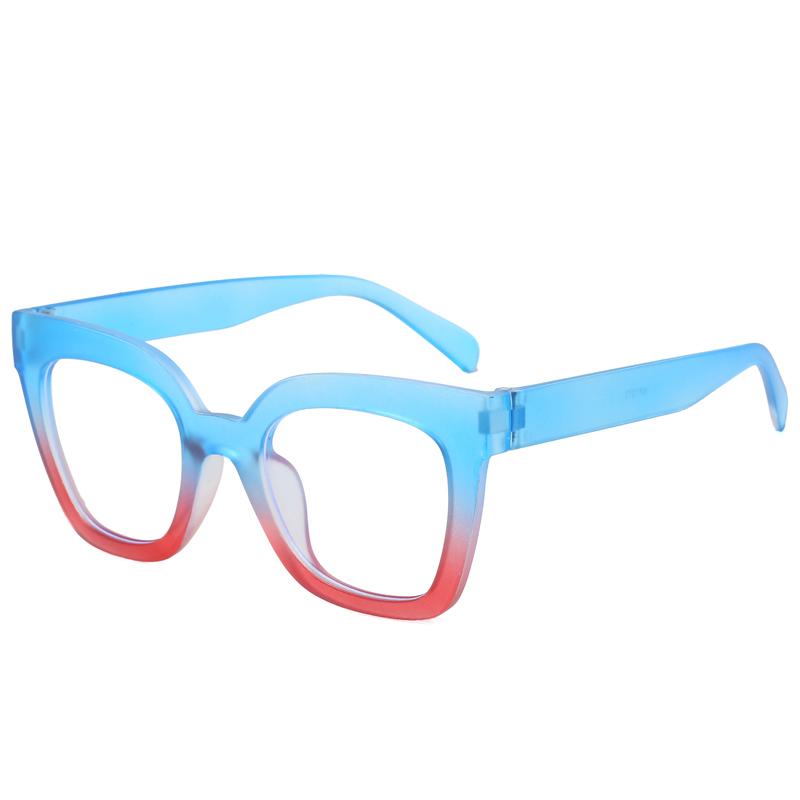 Oversized Square Frame Anti-Blue Light Glasses Woman Fashion Retro Men Computer Gaming Eye Protection Classic Plain Spectacles
