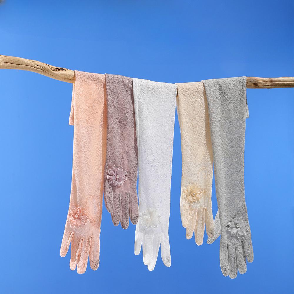 Sun Protection Gloves for Women UV Proof Summer Riding Electric Bike Ice Sleeves Integrated Hand Sleeves Loose Car Ice Silk Sleeves Sleeves