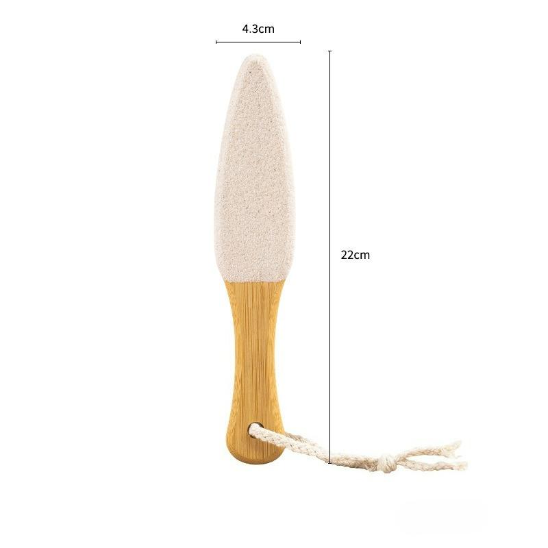 

Wooden handle matte double-sided silicon carbide foot file board to remove dead skin calluses foot grinder heel foot care tool