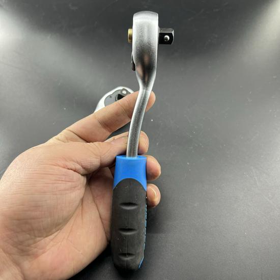 AGE 72-Tooth Ratchet Socket Wrench with Bent Handle - Multifunctional Quick Repair Tool for Various Sizes