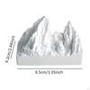 Ornament Snow Mountain Statue Collection Plaster Photo Props Artwork Figurine for Bookshelf Desktop