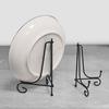Suporte de Placa de Ferro Preto de 4/5 Polegadas para Biscoitos Fondant Bolo de Chá Exibição Decoração de Artesanato Suporte Durável Elegante Rack Estilo Europeu