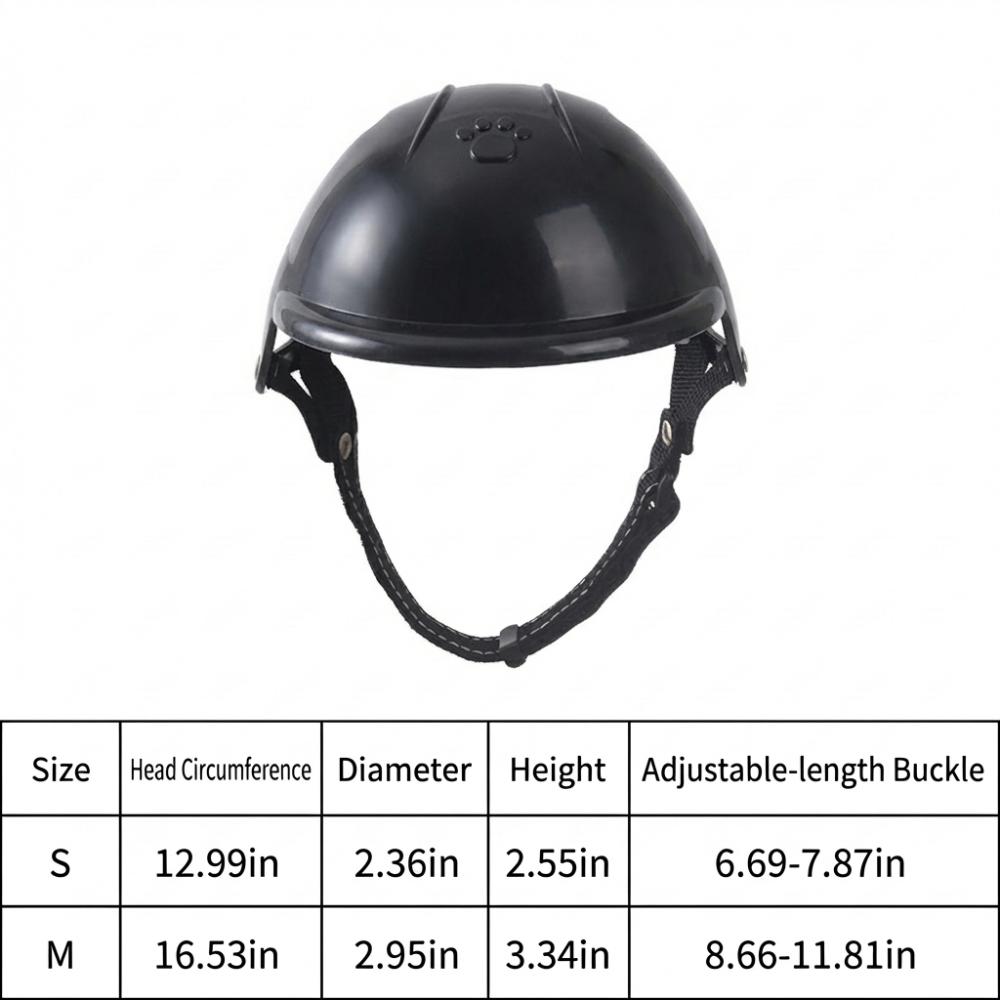 With Ear Holes Dog Cat Helmets Adjustable Dog Helmet Hat Pet Motorcycle Helmet  Pet Accessories