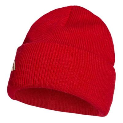 adidas Chapéu de Lã Acrílica com Design Bordado Casual Clássico Unissex Cor Vermelho-Escuro KS0307