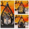 Halloween Led Lamp Witch Battery Powered Halloween Night Light Castle Decorative Ghost Lantern Desktop Ornament