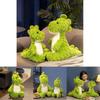 Adorable Green Dinosaur Plush Toy Soft Stuffed Animal Pillow For Sleep And Comfort
