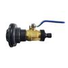 1Set 3Pc IBC water tank outlet valve nipple switch set G1 '' external threaded copper valve Plastic pacifier Garden watering
