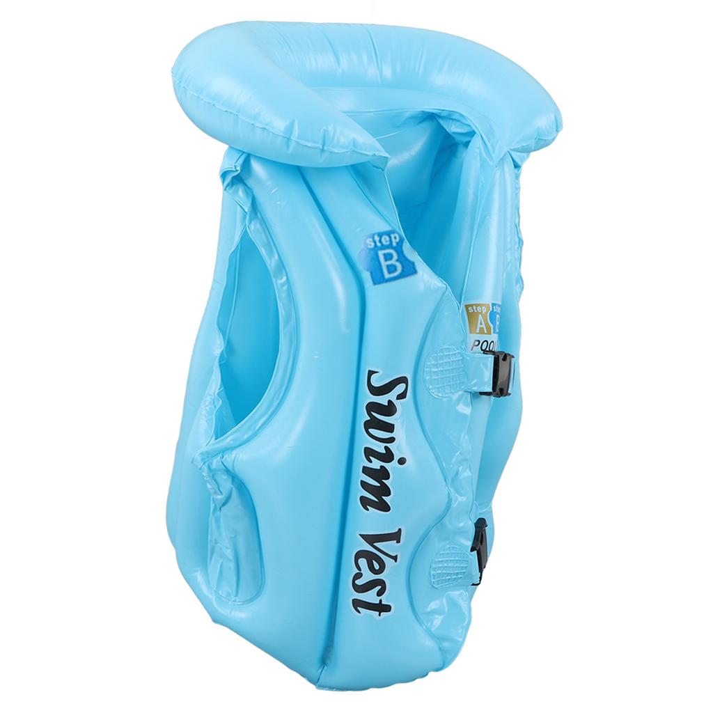 Toddler Inflatable Swim Suit Quick Release Buckle Children Kids Swimming Vest for 3‑8 Years Old