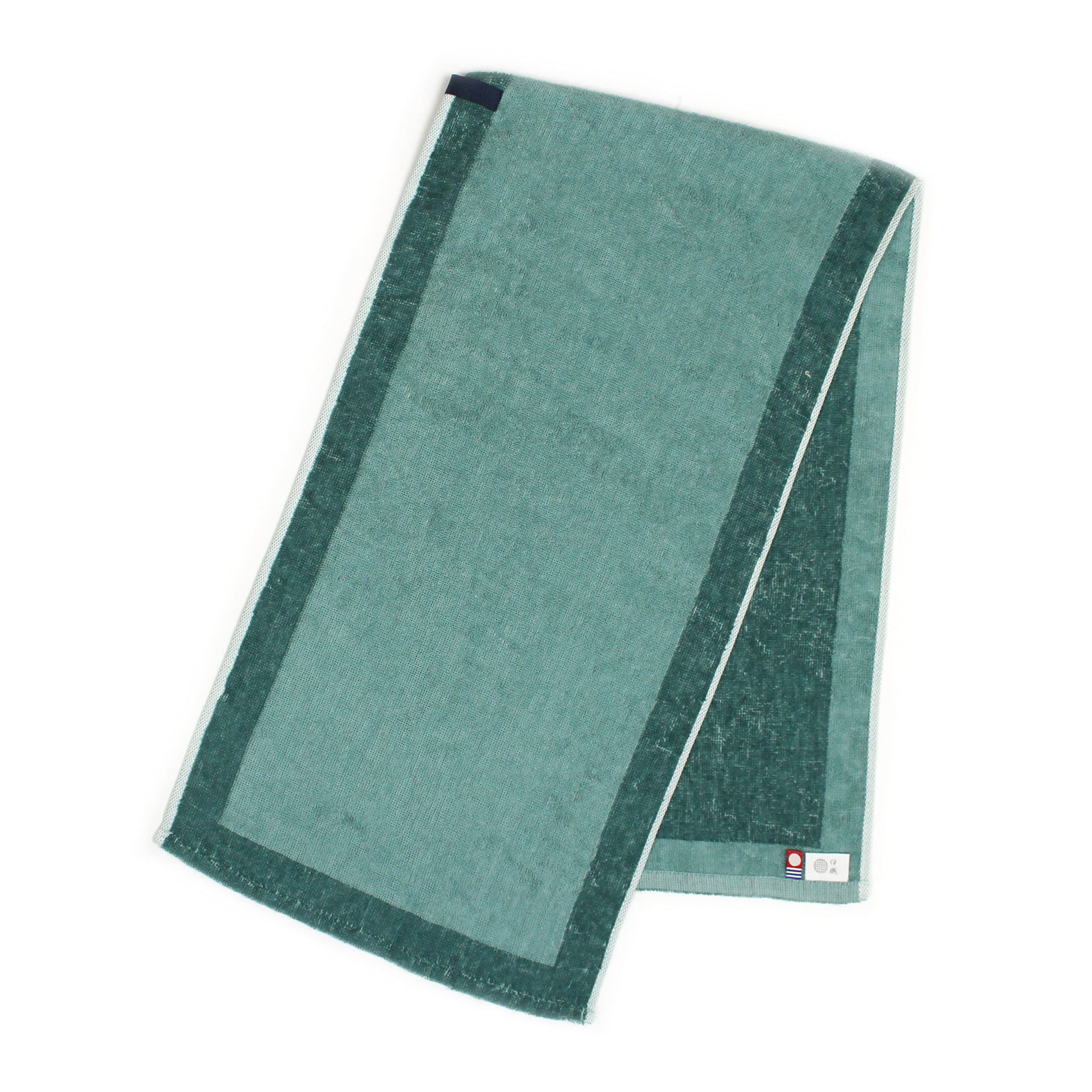 Iori Imabari Towel Bath Towel rim Organic Cotton Sauna Bath Quick Drying (Rim) (Green) зелёный