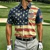 New Summer Men's Printed Casual Breathable Loose Short-Sleeve Shirt