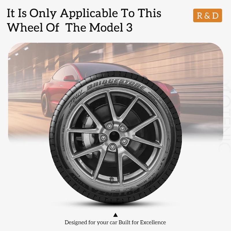 Wheel Hubcap For Tesla Model 3 2017-2023 18Inch Arachnid Style Hub Cap Automobile Replacemen Wheel Cover Wheel Cap Full Rim Cove